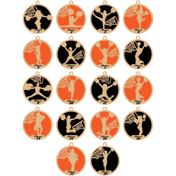 Personalized Cheer Ornaments – Barnegat Jr. Bengals