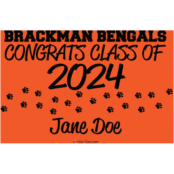 Brackman 2024 Promotion Personalized Yard Sign